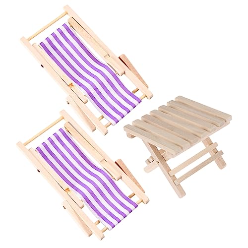 TOYANDONA 3 STK Mini-möbelmodell-loungesessel Gartenmöbel Für Den Strand Mini-Stuhl-Modell Mini-liegestuhl Sonnenliegen Im Freien Sandspielzeug Für Draußen Tisch Holz Violett TOYANDONA 3 STK Mini-möbelmodell-loungesessel Gartenmöbel Für Den Strand Mini-Stuhl-Modell Mini-liegestuhl Sonnenliegen Im Freien Sandspielzeug Für Draußen Tisch Holz Violett von TOYANDONA