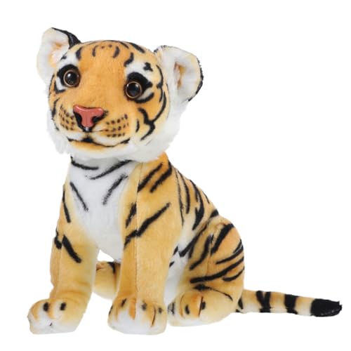 TOYANDONA 3 STK Plüschtier Plüsch für Kinder Auto neujahrsgeschenke neujahr Geschenk Spielzeug ausgestopftes Tier Cartoon-Puppe entzückende Tigerpuppe schmücken Kinderwagen von TOYANDONA