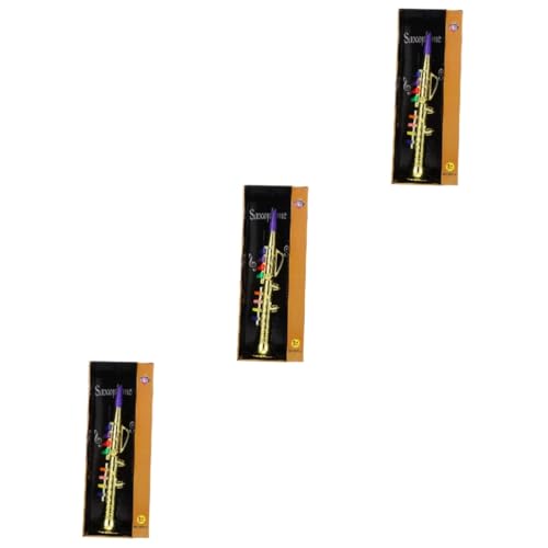 TOYANDONA 3 STK Saxophon-Modell Trompete Blasinstrumente Musikgeschenke Spielzeuge Musikalisches Geschenk Saxophon-spielzeuginstrument Saitenmusikinstrumente Kind Kazoo Klein Galvani Sieren von TOYANDONA