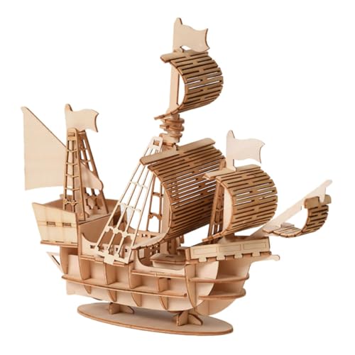 TOYANDONA 3 Sätze 3D-Puzzles hölzernes segelbootmodell für Jungen 3D-Holzboot Rätsel für Jungen Kinder rätsel Spielzeug Holzpuzzles für Kinder kinderpuzzles aus Holz Handbuch Produkt Bambus von TOYANDONA