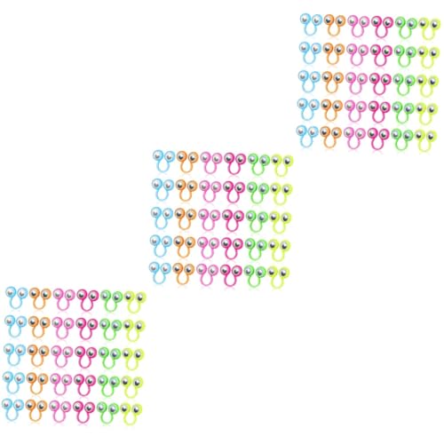 TOYANDONA 3 Sätze Aktivitätsringspielzeug Kullerauge-fingerringe Augapfel Fingerspielzeug Fingerpuppen Mit Großen Augen Fingerpuppen Plastik Zufällige Farbe 30 Stück * 3 von TOYANDONA