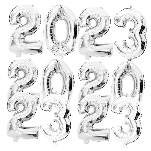 TOYANDONA 3 Sätze Ballon vorratsregal küche kindeküche zahlenteufel cellings die familienfeier Zahlen für 2023 Blase multi Konfetti Partydekoration 2023 Partyzubehör Aluminiumfolie Silver TOYANDONA 3 Sätze Ballon vorratsregal küche kindeküche zahlenteufel cellings die familienfeier Zahlen für 2023 Blase multi Konfetti Partydekoration 2023 Partyzubehör Aluminiumfolie Silver von TOYANDONA