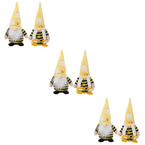TOYANDONA 3 Sätze Bienenfest Puppe Handgemachte Gefüllte Deko Für Frühlingsfeiern Hochzeiten Und Partys Als Fotorequisiten Für Vielseitige Dekorationen 2 Stücke * 3 TOYANDONA 3 Sätze Bienenfest Puppe Handgemachte Gefüllte Deko Für Frühlingsfeiern Hochzeiten Und Partys Als Fotorequisiten Für Vielseitige Dekorationen 2 Stücke * 3 von TOYANDONA