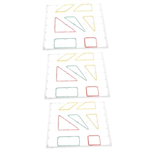 TOYANDONA 3 Sätze Geometrisches Nagelboard -lehrwerkzeug Bretter Board-grafisches Lernspielzeug Planke Klassenzimmer Lehre Requisiten Für Den Mathematikunterricht Kind Plastik TOYANDONA 3 Sätze Geometrisches Nagelboard -lehrwerkzeug Bretter Board-grafisches Lernspielzeug Planke Klassenzimmer Lehre Requisiten Für Den Mathematikunterricht Kind Plastik von TOYANDONA