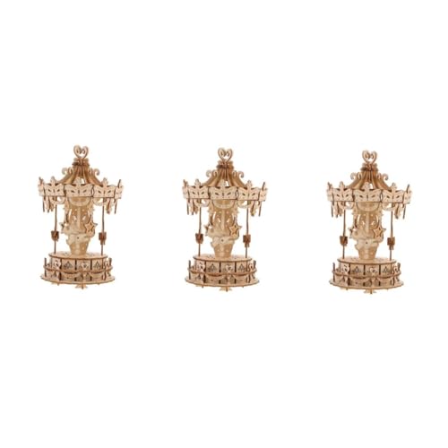 TOYANDONA 3 Sätze Holzpuzzle Karussell Modell Bausatz Lernspielzeug Umweltfreundlich Sicher Kreatives DIY TOYANDONA 3 Sätze Holzpuzzle Karussell Modell Bausatz Lernspielzeug Umweltfreundlich Sicher Kreatives DIY von TOYANDONA