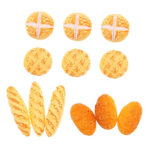 TOYANDONA 3sätze Puppenhaus-Essen Miniaturbrot Küchen-essensmodell Winziges Brot Zubehör Für Puppenhausküche Spielzeug Dekoration von TOYANDONA