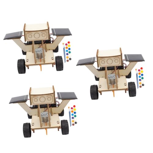 TOYANDONA 3 Sätze Solarrover Automodell zusammenbauen Geburtstagsgeschenk für Kinder Geschenke für Kinder kindergeschenke Spielzeuge Kinderspielzeug Vorbau-Kits Spielzeug aus Solarenergie von TOYANDONA