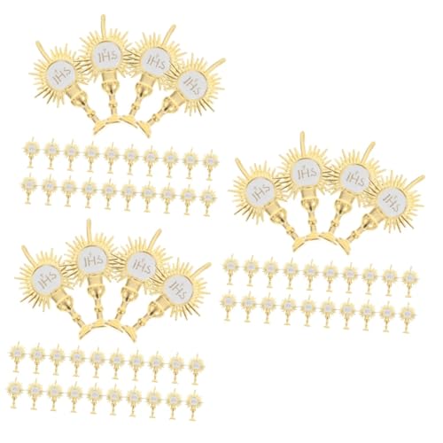 TOYANDONA 3 Sätze Teiliges Heilige Licht Party Topper Für Religiöse Feiern Festliche Kirchenornamente Für Besondere Anlässe Und Fotodekorationen 24 Stück * 3 TOYANDONA 3 Sätze Teiliges Heilige Licht Party Topper Für Religiöse Feiern Festliche Kirchenornamente Für Besondere Anlässe Und Fotodekorationen 24 Stück * 3 von TOYANDONA