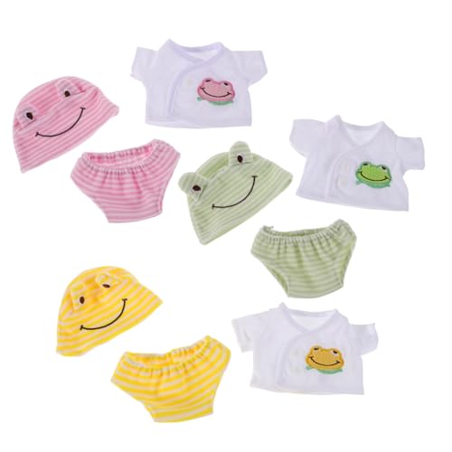 TOYANDONA 3sätze Puppenkleidung Puppen Hemd Hose Und Mütze Austauschbares Puppenkostüm Puppenzubehör Mit Kreativen Designs von TOYANDONA