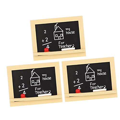 TOYANDONA 3 Sätze Zubehör Für Puppenhäuser Mini-hausschmuck Mini-tafelmodell Mini-hausdekoration Mini-verzierung Miniaturmöbel Kleines Hausmodell Mini-hausbedarf Black Holz von TOYANDONA