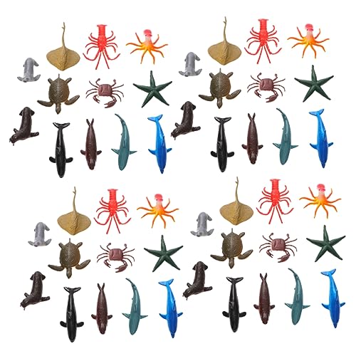 TOYANDONA 3 Sets/Realistische Meerestier Figuren Mini Tier Modelle Für Kleinkinder Partys Und Spielzeugsets Ideal Für Kreatives Spiel Und Lernspiele von TOYANDONA