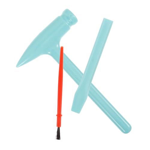 TOYANDONA 3 Sets Archäologische Werkzeuge Der Hammer Kinderwerkzeuge Kleinkindwerkzeuge Schaufelwerkzeuge Für Graben Nach Edelsteinen Und Kristallen Grabwerkzeug Für Grabmeißel Hammer von TOYANDONA
