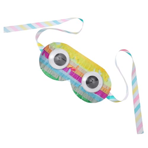 TOYANDONA 3 Stk Schatzkiste Piñata Augenmaske lustige Spielaugenabdeckung reise dekor Gläser Brille dekorative Augenbinde Pinata-Spiel mit verbundenen Augen Kleidung schmücken Partybedarf von TOYANDONA