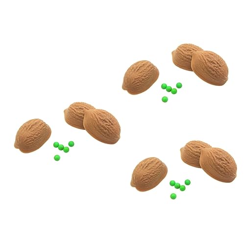 TOYANDONA Zauber Spielzeug 3 Stück 3 Spielzeuge Walnüsse Shell-Trick Zhus Zauberer DREI Hütchenspiel Kind Kinderspielzeug Huetchen Spieler von TOYANDONA
