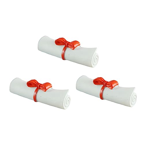 TOYANDONA 3 Stück Buchmodell Tortendeko Einschulung Abschluss-Desktop-Ornament Produkte Für Die Abschlusssaison Graduierung Tischverzierung Abschlusssaison-Souvenir-Ornament Harz von TOYANDONA
