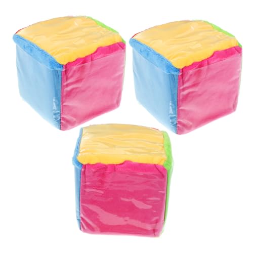 TOYANDONA 3 Stück Bunte Weiche Würfel mit Kartentaschen Sechseitige Lernwürfel aus Stoff für Interaktives Kartenspiel Sicherer Softwürfel für Mathe und Logikförderung TOYANDONA 3 Stück Bunte Weiche Würfel mit Kartentaschen Sechseitige Lernwürfel aus Stoff für Interaktives Kartenspiel Sicherer Softwürfel für Mathe und Logikförderung von TOYANDONA