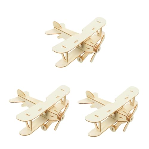 TOYANDONA 3 Stück DIY Holzflugzeug Bausatz zum Zusammenbauen und Bemalen Handgefertigtes Puzzle für Fördert Kreativität Motorik und Vorstellungskraft Robustes Naturholz für Mädchen und TOYANDONA 3 Stück DIY Holzflugzeug Bausatz zum Zusammenbauen und Bemalen Handgefertigtes Puzzle für Fördert Kreativität Motorik und Vorstellungskraft Robustes Naturholz für Mädchen und von TOYANDONA