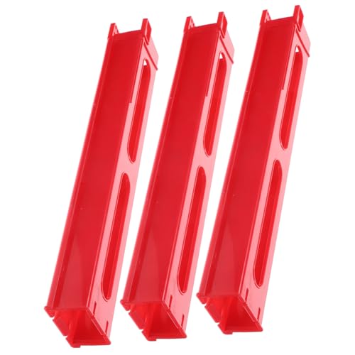 TOYANDONA 3 Stück Domino-kartenlader Domino-Zug- Stapler Gestell Clip Eisenbahnspielzeug Zug Spiele Spielzeugeisenbahn-zubehör Zug Aus Pappe Domino-kreationen Plastik von TOYANDONA