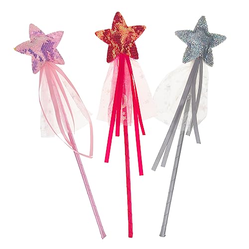 TOYANDONA 3 Stück Glitzernde Feenstäbe für Mädchen Magische Zauberstäbe Rosa und Silber für Kostüme Partys und Fotografie für Verkleidung und Rollenspiele TOYANDONA 3 Stück Glitzernde Feenstäbe für Mädchen Magische Zauberstäbe Rosa und Silber für Kostüme Partys und Fotografie für Verkleidung und Rollenspiele von TOYANDONA