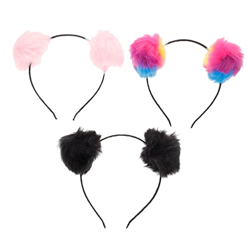 TOYANDONA 3 Stück Haarreifen mit Flauschigen Pompons und Katzenohren Weiches Stirnband für Mädchen für Geburtstagsfeiern Kostüm und Cosplay Partys Kreative Geschenkidee TOYANDONA 3 Stück Haarreifen mit Flauschigen Pompons und Katzenohren Weiches Stirnband für Mädchen für Geburtstagsfeiern Kostüm und Cosplay Partys Kreative Geschenkidee von TOYANDONA