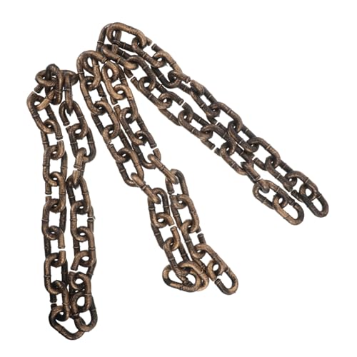 TOYANDONA 3 Stück Halloween Deko Ketten aus Leichtem Kunststoff Realistische Gruselige Verkleidungskette für Halloween Party Spukhaus Requisiten und Cosplay Zubehör TOYANDONA 3 Stück Halloween Deko Ketten aus Leichtem Kunststoff Realistische Gruselige Verkleidungskette für Halloween Party Spukhaus Requisiten und Cosplay Zubehör von TOYANDONA