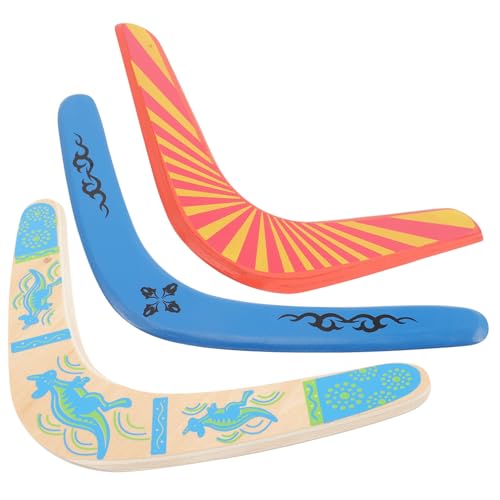 TOYANDONA 3 Stück Holz Boomerang Bunter Wurfspielzeug für Draußen Sicher und Langlebig Fördert Hand Auge koordination Freizeitspaß für Jungen Mädchen Geeignet TOYANDONA 3 Stück Holz Boomerang Bunter Wurfspielzeug für Draußen Sicher und Langlebig Fördert Hand Auge koordination Freizeitspaß für Jungen Mädchen Geeignet von TOYANDONA