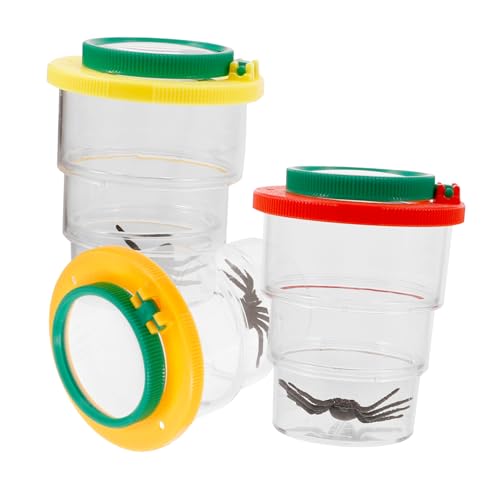 TOYANDONA 3 Stück Insekten Beobachtungsbox Kleine Lupe für Insektenbeobachtung Behälter mit Hoher für Naturerkundungen für Wissenschaftler TOYANDONA 3 Stück Insekten Beobachtungsbox Kleine Lupe für Insektenbeobachtung Behälter mit Hoher für Naturerkundungen für Wissenschaftler von TOYANDONA