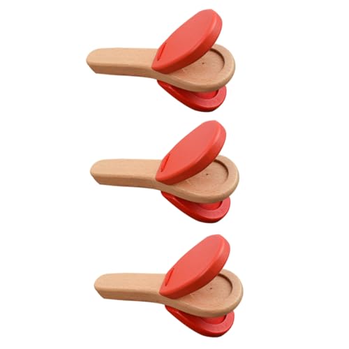 TOYANDONA 3 Stück Kastagnetten Holzspielzeug Kinderspielzeug Schlagzeugversorgung Schlaginstrument Babyspielzeug Babykastagnette Aus Holz Percussion- Hölzern TOYANDONA 3 Stück Kastagnetten Holzspielzeug Kinderspielzeug Schlagzeugversorgung Schlaginstrument Babyspielzeug Babykastagnette Aus Holz Percussion- Hölzern von TOYANDONA