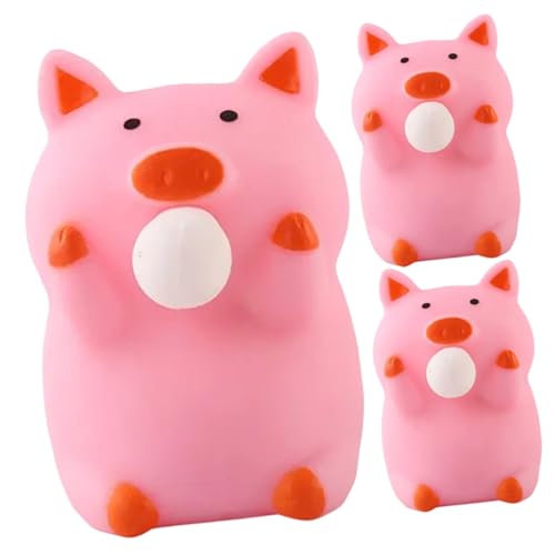 TOYANDONA 3 Stück Kleines Schwein Stressspielzeug aus Flexiblem TPR Weiches Squeeze Stressreduktion und Wahrnehmung Niedliches Schweine Design als Deko für Erwachsene TOYANDONA 3 Stück Kleines Schwein Stressspielzeug aus Flexiblem TPR Weiches Squeeze Stressreduktion und Wahrnehmung Niedliches Schweine Design als Deko für Erwachsene von TOYANDONA
