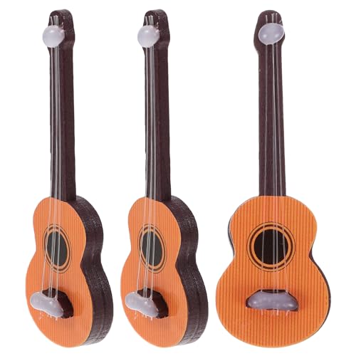 TOYANDONA 3 Stück Kreatives Mini Gitarrenspielzeug DIY Miniatur Miniaturen Instrumente Puppengitarren Winzige Gitarre Mini Gitarren Zum Basteln Gitarre Für Gitarren Für Mini Gitarrenstatue von TOYANDONA