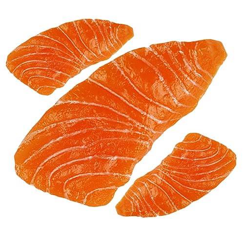 TOYANDONA Lebensechte Fischfleischmodelle – Künstliche Scheiben Requisiten Für Die Küche Zu Hause Perfekt Für Szenenfotografie TOYANDONA Lebensechte Fischfleischmodelle – Künstliche Scheiben Requisiten Für Die Küche Zu Hause Perfekt Für Szenenfotografie von TOYANDONA