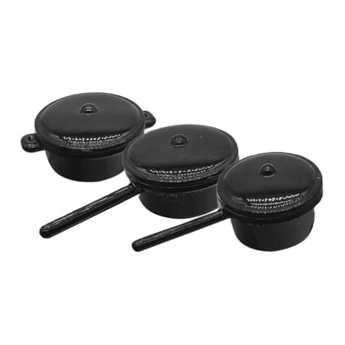 TOYANDONA 3 Stück Metall Miniatur Kochtöpfe und Pfannen Mini Küchenutensilien für Kreative Rollenspiele und Weihnachtsdekoration TOYANDONA 3 Stück Metall Miniatur Kochtöpfe und Pfannen Mini Küchenutensilien für Kreative Rollenspiele und Weihnachtsdekoration von TOYANDONA