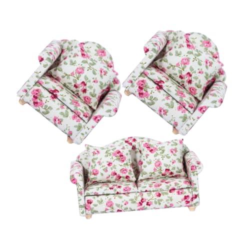 TOYANDONA 1:12 Miniatur-puppenhaus-möbelset 3-teilig Dekoratives Mini-Sofa Modellkissen Für Jungen- Und Mädchenzimmerdekoration TOYANDONA 1:12 Miniatur-puppenhaus-möbelset 3-teilig Dekoratives Mini-Sofa Modellkissen Für Jungen- Und Mädchenzimmerdekoration von TOYANDONA