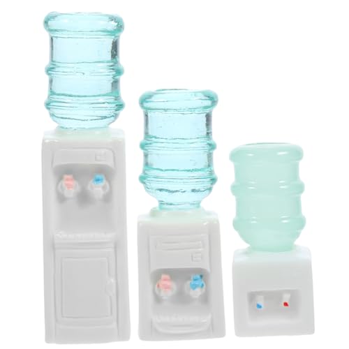 TOYANDONA 3 Stück Mini-wasserspender Lustiges Wasserspendermodell Trinkbrunnen Modell Mini-Spender Winziger Wasserspender Mini-wasserbrunnen Simuliertes Haushaltsgerät Mini-Modell Harz von TOYANDONA