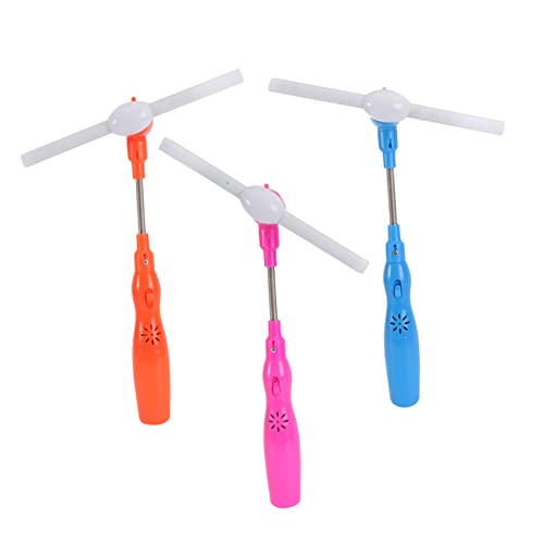 TOYANDONA 3 Stück Musikspielzeug interaktives kinderspielzeug Children Toys kocher batteriebetrieben Funny Toys Leuchtstab-Windmühle LED- klebt leichtes zappeln von TOYANDONA