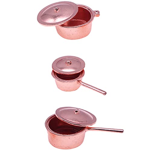 TOYANDONA Pädagogisches Miniatur-töpfe-Set Für Jungen Und Mädchen Simulationspfannen Spielzeug 3-teilig Dekorative Mini-Herde Für Das Puppenhaus TOYANDONA Pädagogisches Miniatur-töpfe-Set Für Jungen Und Mädchen Simulationspfannen Spielzeug 3-teilig Dekorative Mini-Herde Für Das Puppenhaus von TOYANDONA