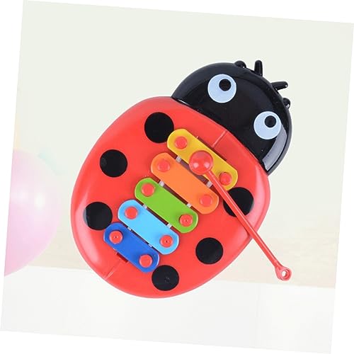 TOYANDONA 3 Stück Percussion-, die Klavier klopfen Hand klopft Klavier Kindermusikinstrument Musikalisches Klopfspielzeug rot von TOYANDONA