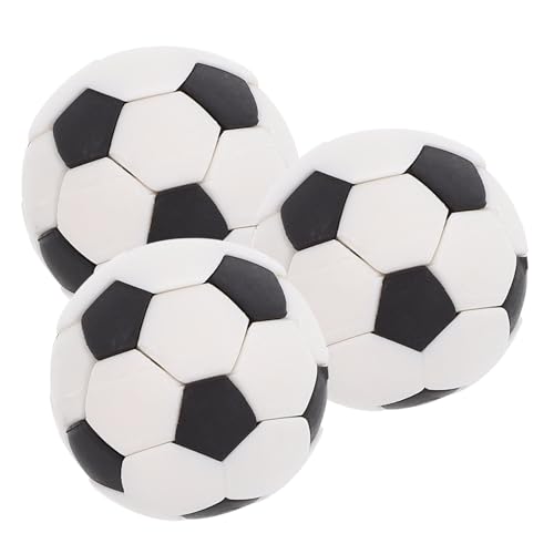 TOYANDONA Puppen-mini-fußball 3 Stück Miniatur- -fußball Echtes Gummimaterial Für Miniatur- Jungen- Und Mädchenspielzeug von TOYANDONA