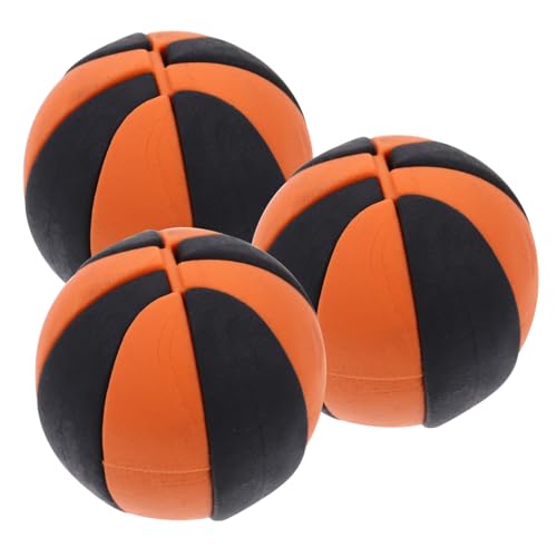 TOYANDONA 3 Stück Puppenhaus-Basketball Wackelndes Hundespielzeug Tischfußballbälle Wackelball Bälle Für Bällebad Basketballkorb Basketballs Mini-fußball Kleiner Basketball Orange Gummi TOYANDONA 3 Stück Puppenhaus-Basketball Wackelndes Hundespielzeug Tischfußballbälle Wackelball Bälle Für Bällebad Basketballkorb Basketballs Mini-fußball Kleiner Basketball Orange Gummi von TOYANDONA