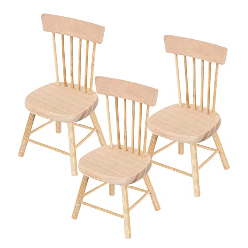 TOYANDONA 3stücke Teiliges Holzstühle Für Dekorative Möbel Für Miniatur-häuser Accessoires Für Fotografie Und Inneneinrichtung TOYANDONA 3stücke Teiliges Holzstühle Für Dekorative Möbel Für Miniatur-häuser Accessoires Für Fotografie Und Inneneinrichtung von TOYANDONA