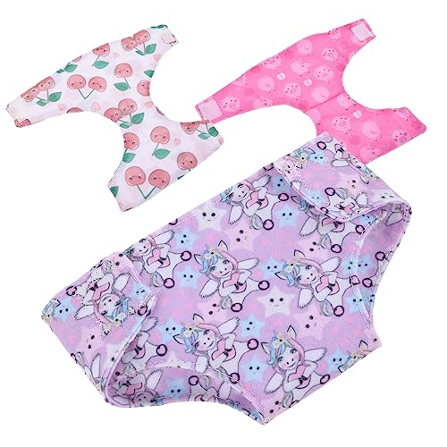 TOYANDONA 3 Stück Puppenkleidung Unterhose Unterhose Für Puppenunterwäsche Vortäuschen Wiederverwendbare Puppenhöschen Für Spielzeugpuppen Stoff TOYANDONA 3 Stück Puppenkleidung Unterhose Unterhose Für Puppenunterwäsche Vortäuschen Wiederverwendbare Puppenhöschen Für Spielzeugpuppen Stoff von TOYANDONA