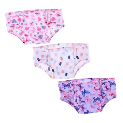 TOYANDONA 3 Stück Puppenunterwäsche Set Babywindeln Puppenkleidung für Sommerpuppen Waschbar und Langlebig Geeignet für Puppen Mädchen Rollenspiel Zubehör TOYANDONA 3 Stück Puppenunterwäsche Set Babywindeln Puppenkleidung für Sommerpuppen Waschbar und Langlebig Geeignet für Puppen Mädchen Rollenspiel Zubehör von TOYANDONA