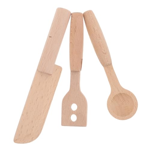 TOYANDONA 3 Stück Realistisches Holzspielzeug mit Messer und Löffel für Kleine Fördert Motorische Fähigkeiten und Kreatives Spiel für Kleinkinder TOYANDONA 3 Stück Realistisches Holzspielzeug mit Messer und Löffel für Kleine Fördert Motorische Fähigkeiten und Kreatives Spiel für Kleinkinder von TOYANDONA