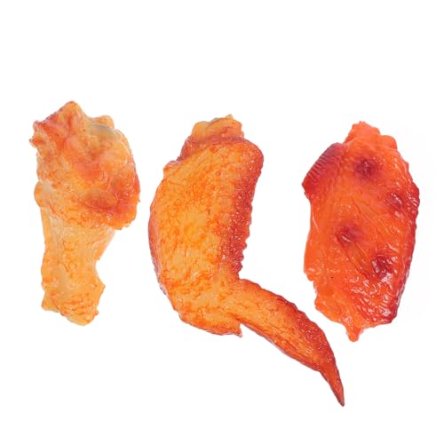 TOYANDONA 3 Stück Realistisches Modell für Fotografie Küchen Dekoration und Party Dekoration Lebensnahe Fälschung von Frittiertem Hähnchen für Kreative Projekte TOYANDONA 3 Stück Realistisches Modell für Fotografie Küchen Dekoration und Party Dekoration Lebensnahe Fälschung von Frittiertem Hähnchen für Kreative Projekte von TOYANDONA