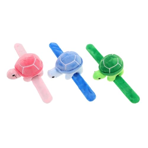 TOYANDONA 3 Stück Schildkrötenarmband Stofftieres Armband Tierarmband Kinderparty Gefälligkeiten Für Kleine Mädchen Animal-slap-armbänder Reptilien-slap-armbänder Pp Baumwolle TOYANDONA 3 Stück Schildkrötenarmband Stofftieres Armband Tierarmband Kinderparty Gefälligkeiten Für Kleine Mädchen Animal-slap-armbänder Reptilien-slap-armbänder Pp Baumwolle von TOYANDONA