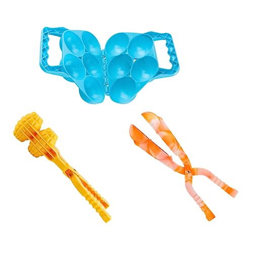 TOYANDONA 3 Stück Schneeball-Clip Schneeschimmel Schneespielzeug schneeballschlacht schneeballmaschinen Schneekugel Schneeballmaschine aus Kunststoff Werkzeug zum Herstellen von Schneebällen von TOYANDONA