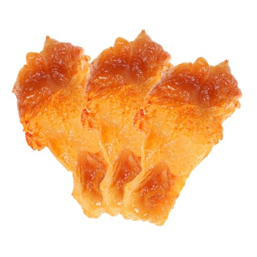 TOYANDONA 3 Stück Simulation von Hühnerbeinen Simulationshähnchenbein gefälschtes Essen gefälschte Hühnerkeule Fake-Food- realistischer Hühnerkeulen Hühnerbeine Modell Orange TOYANDONA 3 Stück Simulation von Hühnerbeinen Simulationshähnchenbein gefälschtes Essen gefälschte Hühnerkeule Fake-Food- realistischer Hühnerkeulen Hühnerbeine Modell Orange von TOYANDONA