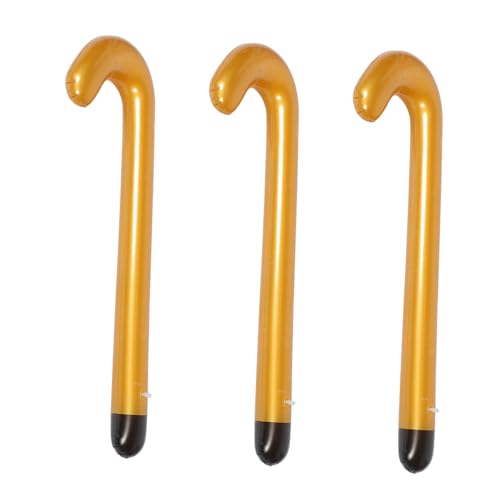 TOYANDONA 3 Stück Teiliges Aufblasbarer Gehstock für Senioren Lustiges Kostümzubehör für Mottopartys Outdoor Aktivitäten und Rentenfeiern Ergonomisches Design für Mehr und Komfort von TOYANDONA