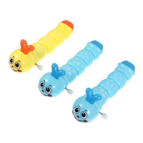 TOYANDONA 3 Stück Teiliges Aufziehspielzeug Raupe Cartoon Bunt Sicher für Kleinkinder Lernspielzeug Party Mitgebsel von TOYANDONA