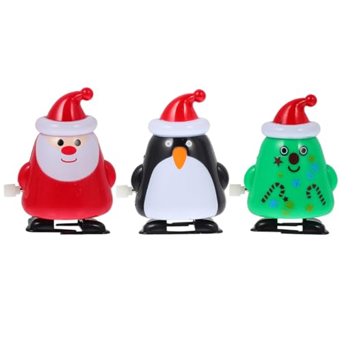 TOYANDONA 3 Stück Teiliges Aufziehspielzeug Weihnachten aus Kunststoff mit Weihnachtsmann Tannenbaum und Pinguin Lustiges Weihnachtsmitgebsel für Kinderparty Sichere und Glatte Oberfläche TOYANDONA 3 Stück Teiliges Aufziehspielzeug Weihnachten aus Kunststoff mit Weihnachtsmann Tannenbaum und Pinguin Lustiges Weihnachtsmitgebsel für Kinderparty Sichere und Glatte Oberfläche von TOYANDONA